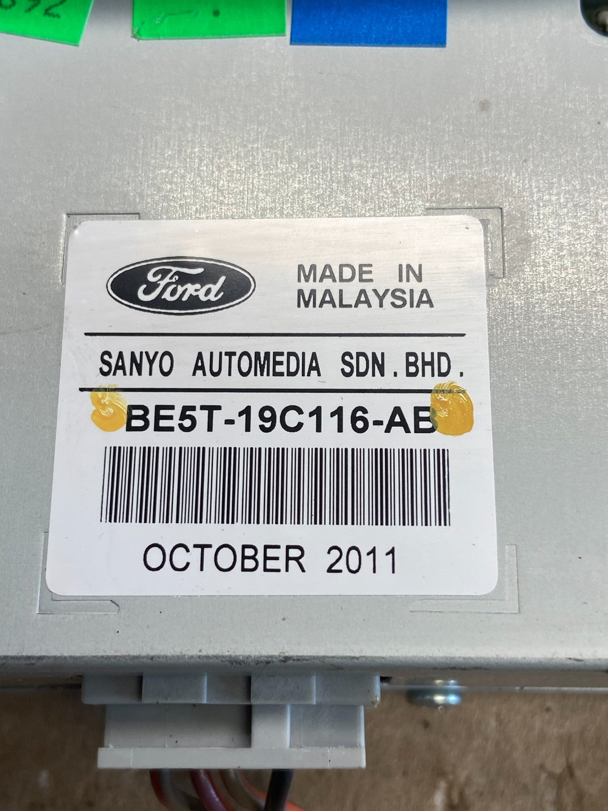 2010 2012 Ford Fusion Dash Information Display Screen AH1454 DG4