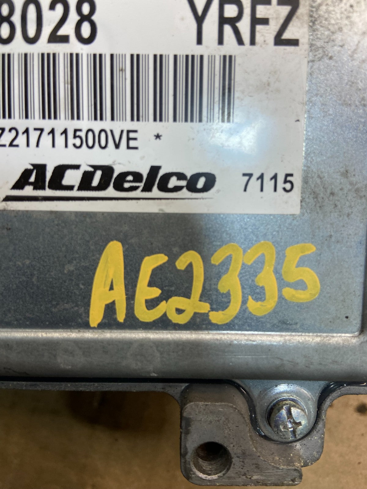 2008 - 2012 Chevrolet Malibu Ecu Engine Control Module Unit Ecm AE2335 DW3