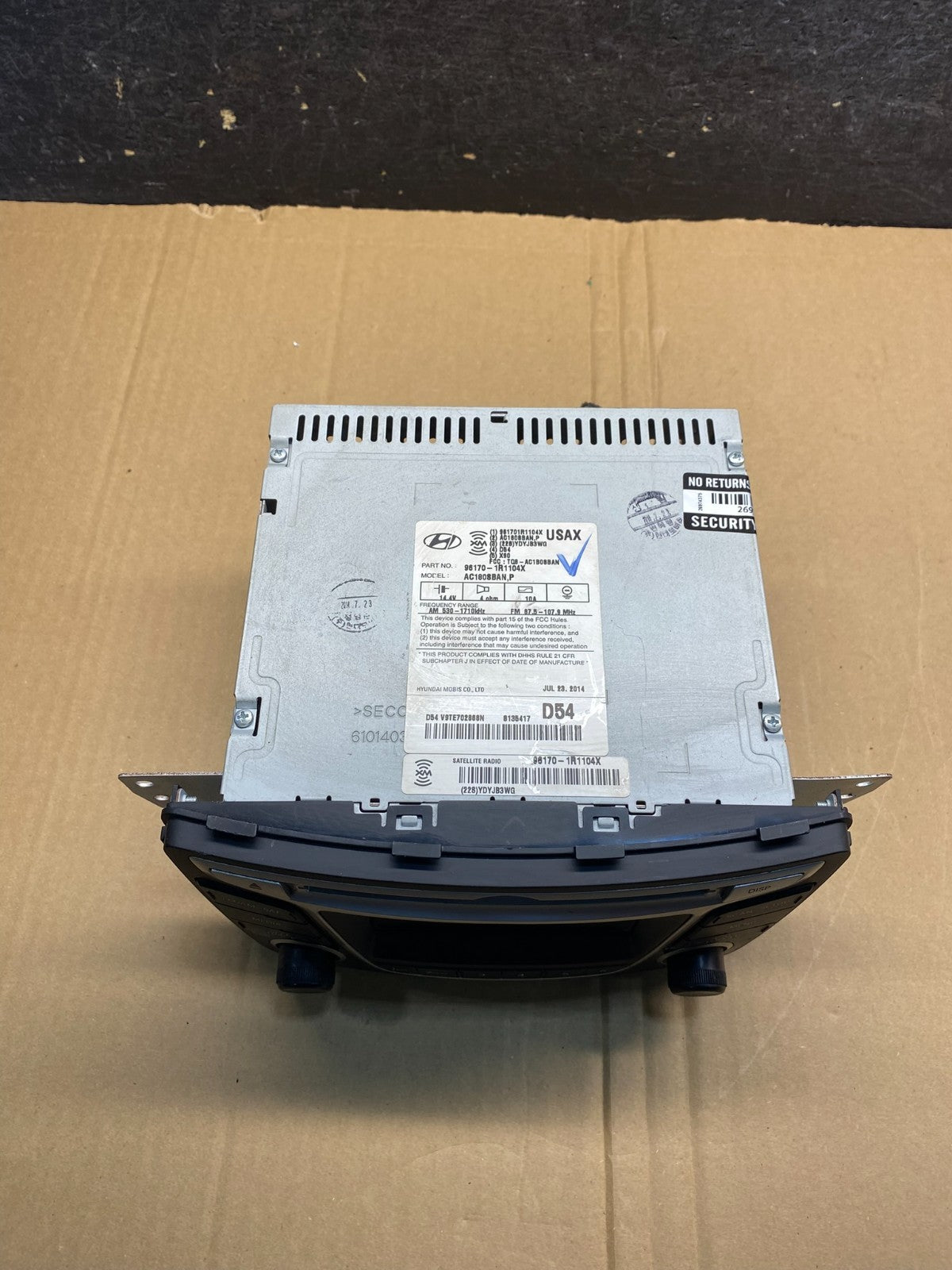 2012 2013 2014 Hyundai Accent Radio Cd Mp3 Player AI0154 DW3