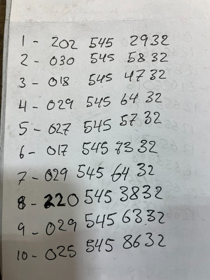 Mix of 10 Mercedes ECM Engine Computer Module W7233 PS2
