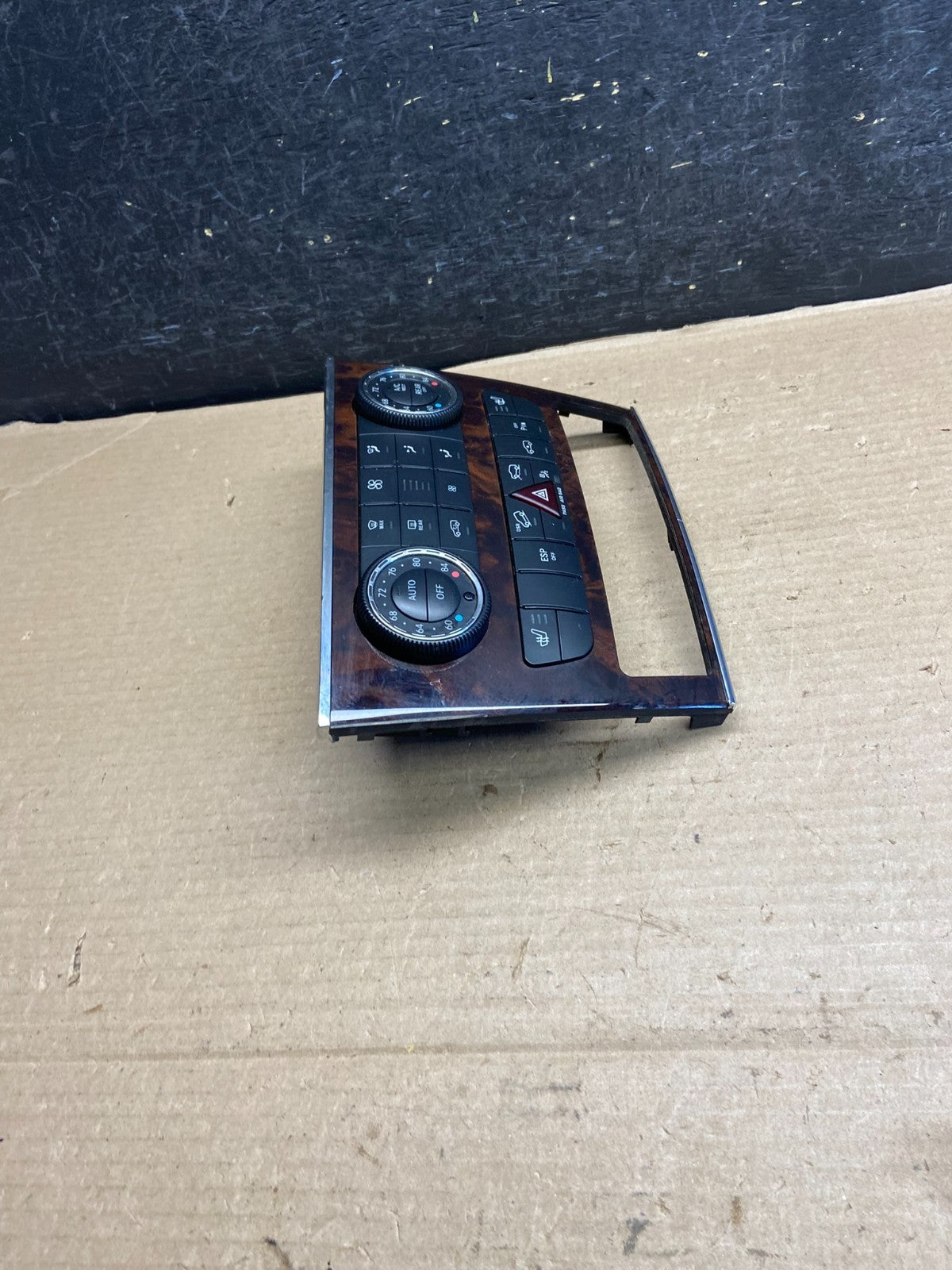 2007-2012 Mercedes X164 GL350 GL450 Climate Control Bezel Wood Switch ah3552 DG1