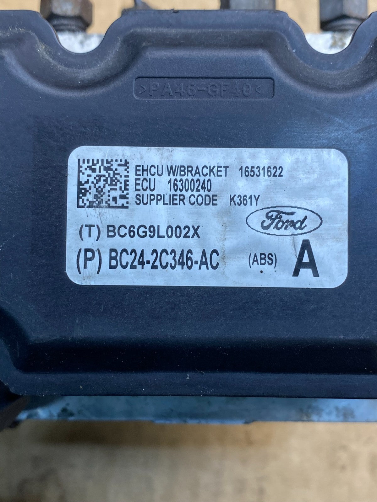 2014 2015 Ford E350 E450 Van ABS Anti Lock Brake Pump Module AH7225 DG6