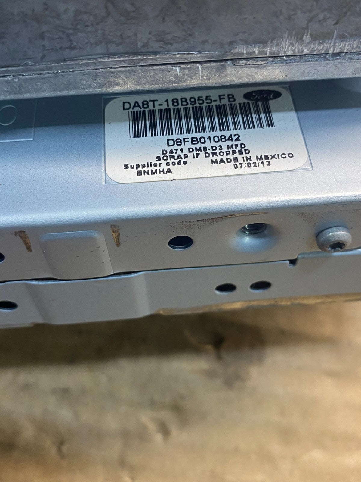 2013 to 2019 Ford Flex Radio Information Display Screen ae4796 DG4