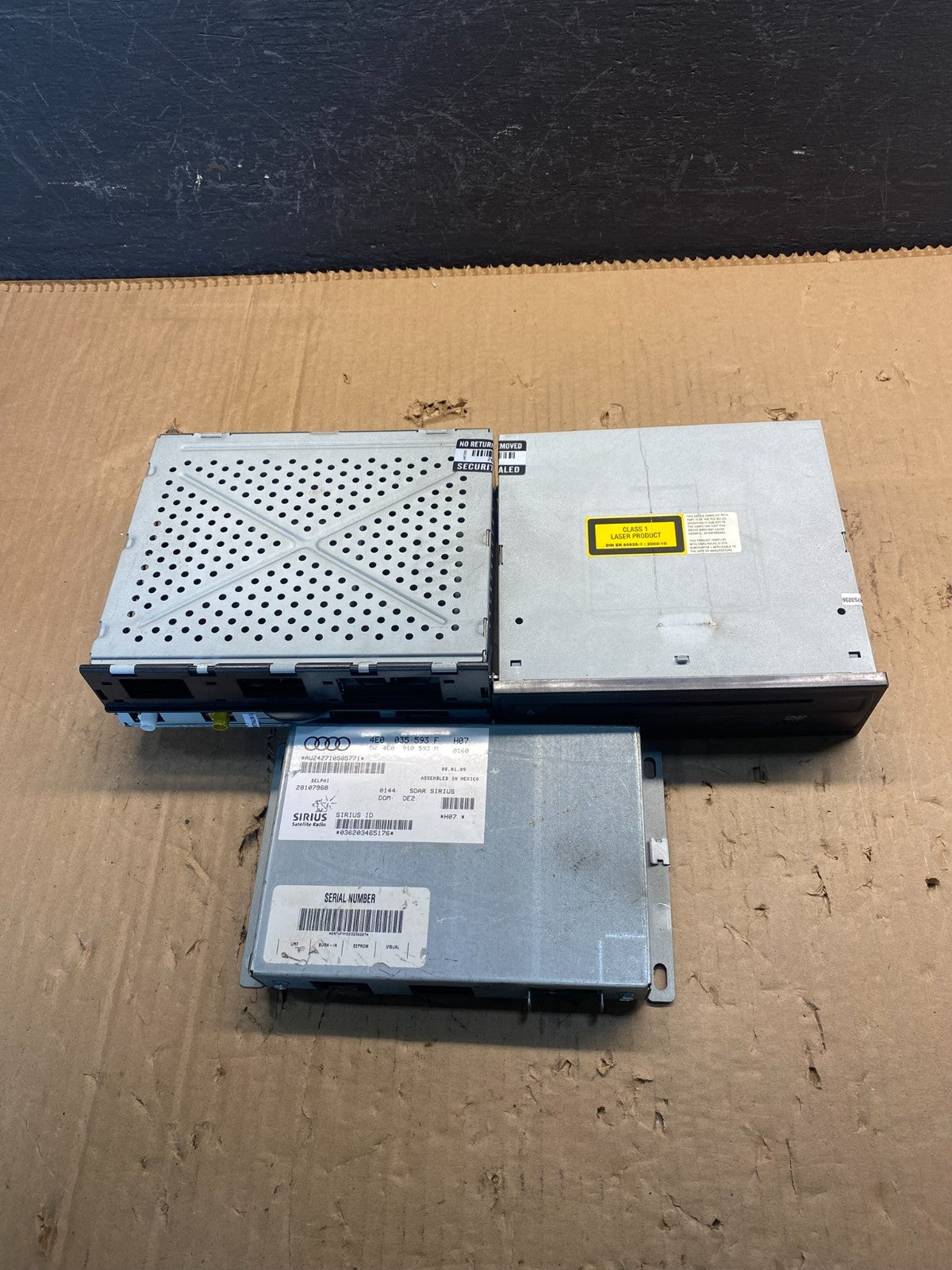 2008 - 2012 Audi A4 Radio Receiver Audio Control Module 3 Pcs Set AC79330