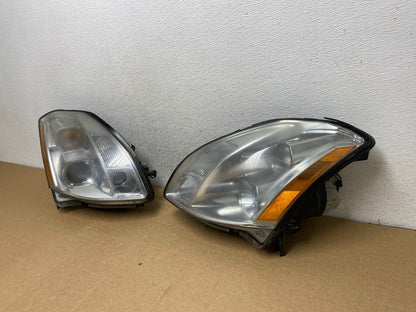 2004 to 2006 Nissan Maxima Left+Right Side Headlights Halogen AG1989 DW1