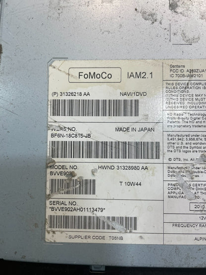 2010 to 2012 Jaguar XJ XJL Radio GPS Information Receiver OEM Y7400  DG6