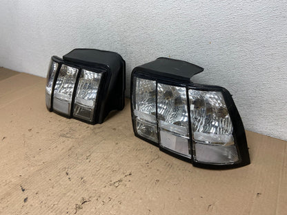 1999 - 2004 Ford Mustang Left+Right Set Side Chrome Tail Lights AF4291 DG1
