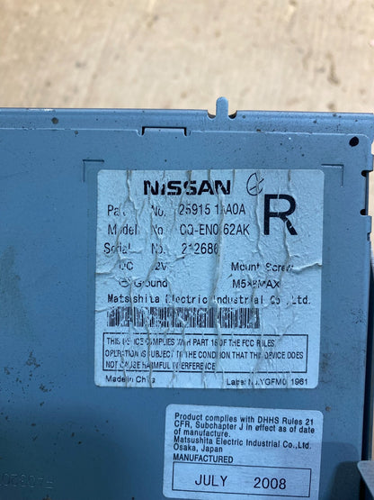 2009 - 2010 Nissan Murano Maxima M35 M37 BOSE Radio CD Navigation AE7869 DW5