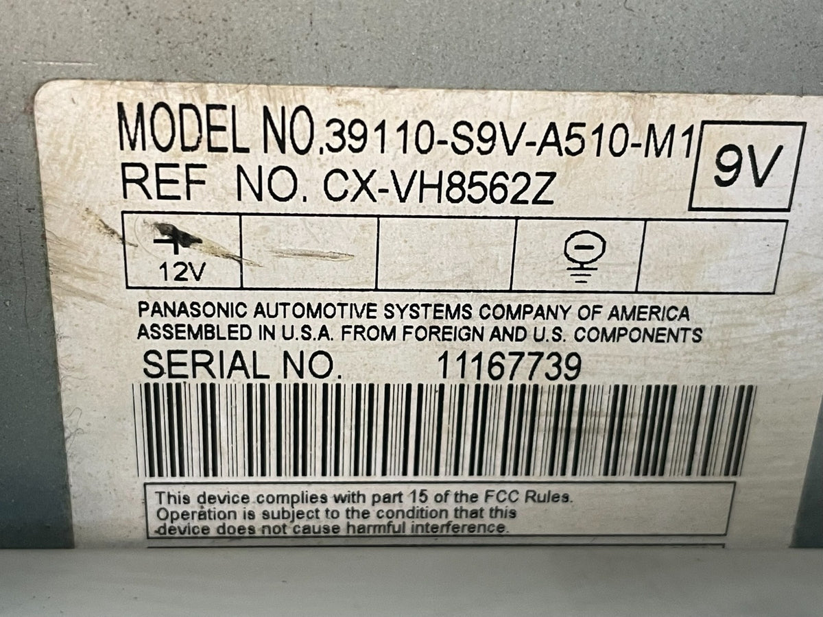 2006-2008 Honda Pilot Center Radio AM CD Player Climate Control AI0516 DG9