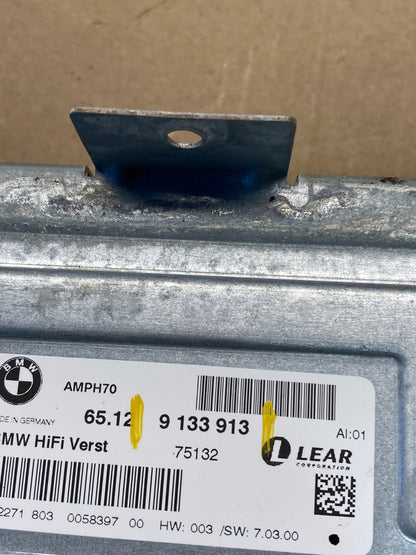 2007-2010 BMW X5 Top HiFi Lear Radio Audio Amplifier Amp OEM Q6876 DG6