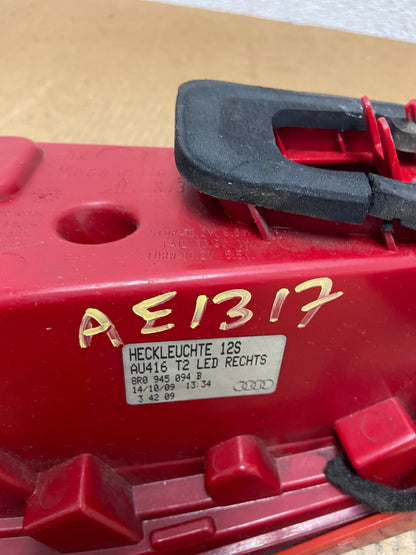 2009 to 2012 Audi Q5 Right Passenger RH Side Tail light AE1317 LK6