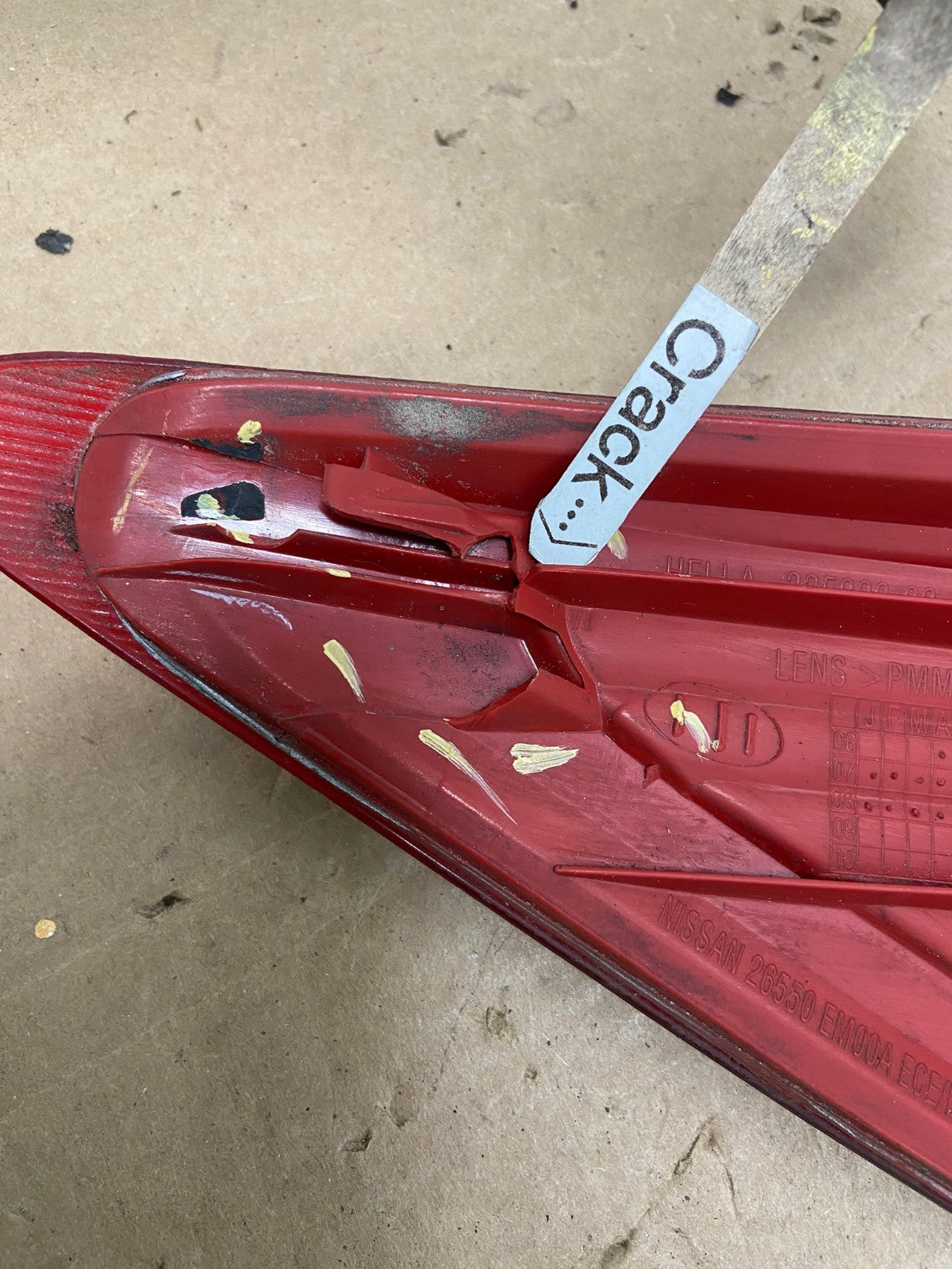 2007 - 2012 Nissan Versa Hatchback Right Passenger Side Tail Light AG1414 LK5