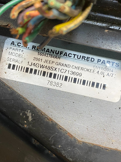2001 Jeep Grand Cherokee 4.0L Engine Computer ECU 56041784AH AH5073 DG2