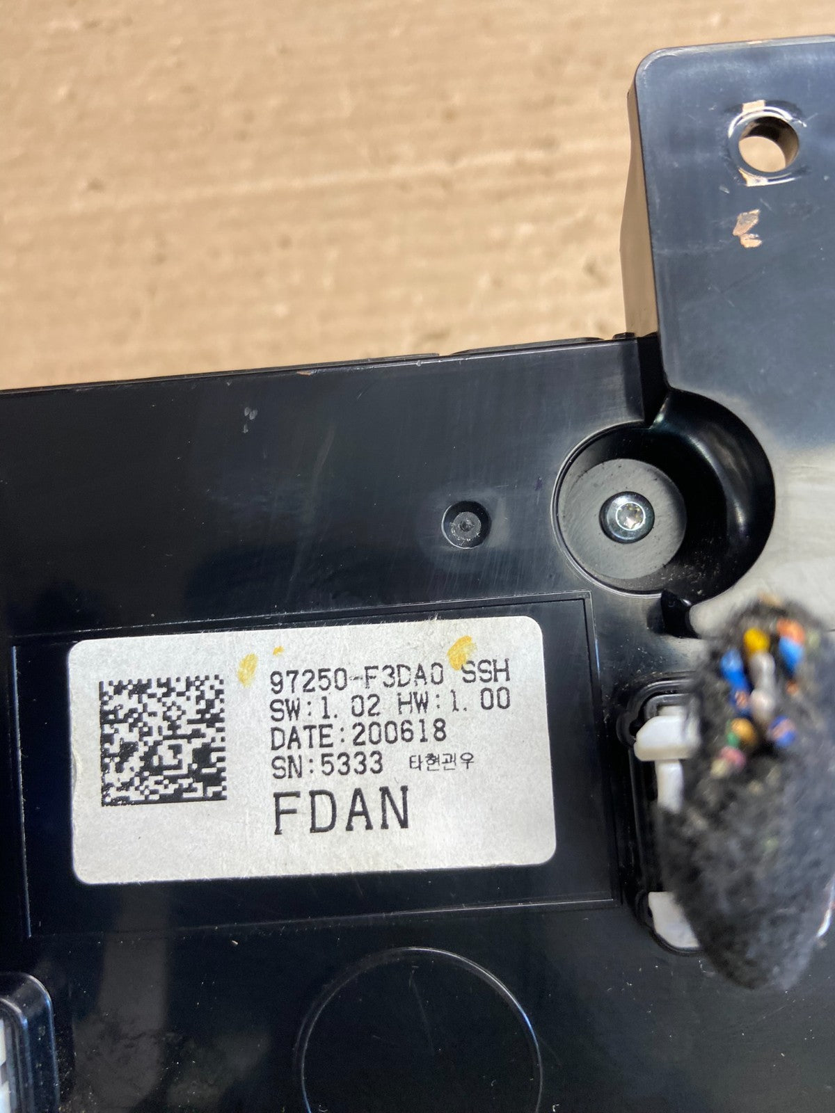 2018 2019 2020 Hyundai Elantra Center Heater A/C Climate Control Panel AG0376 DG5