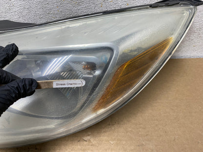 2012 2013 2014 Ford Focus Left Driver Lh Side Halogen Headlight AH8018 LK4