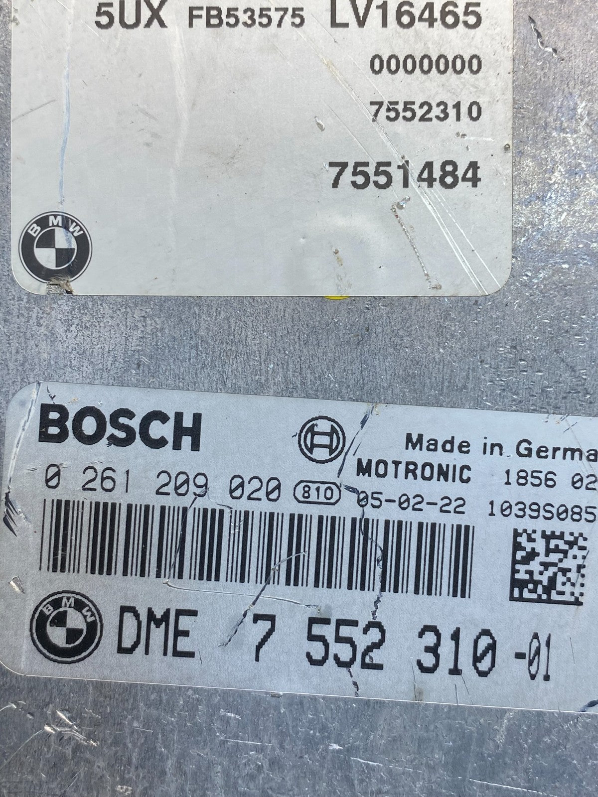 2003 to 2005 BMW X5 ECM ECU Engine Control Computer Module 7552310 AD9984 DW2