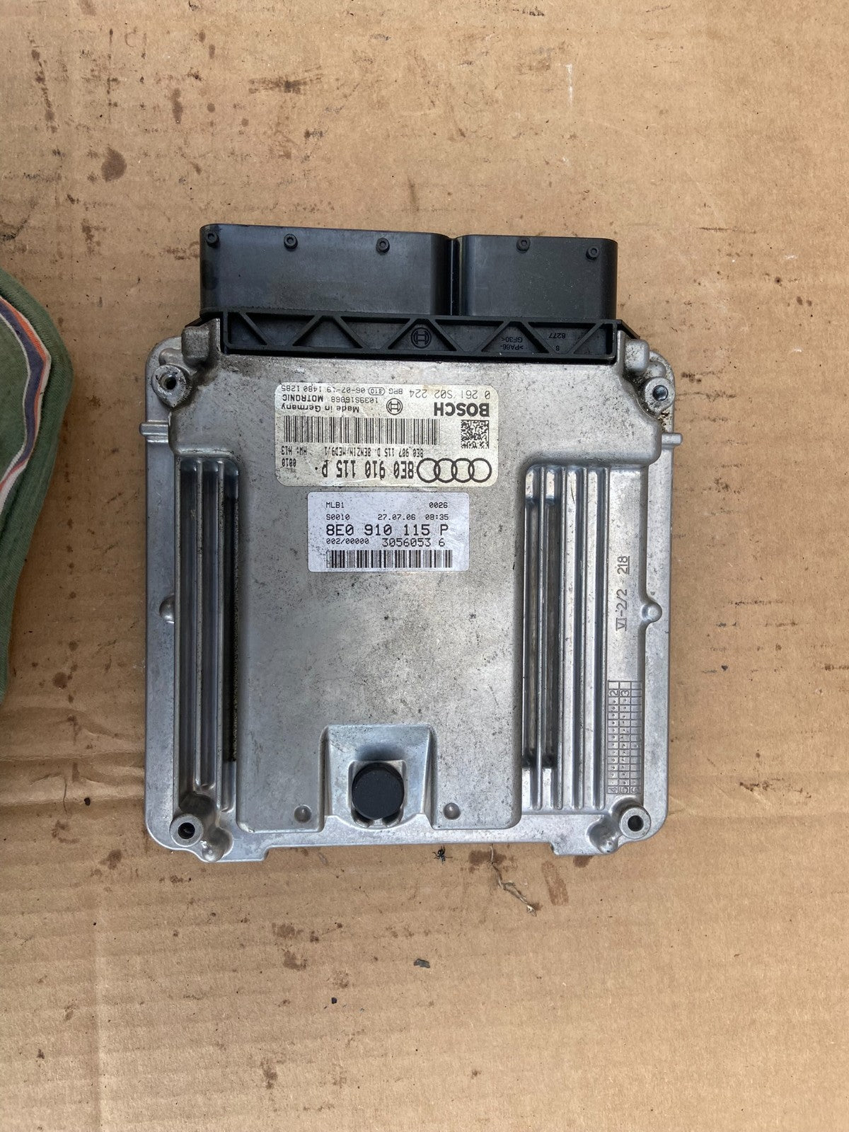 2006 2007 2008 Audi A4 2.0L Engine Computer Ecu Pcm Ecm 8e0910115p AD2877 DW0