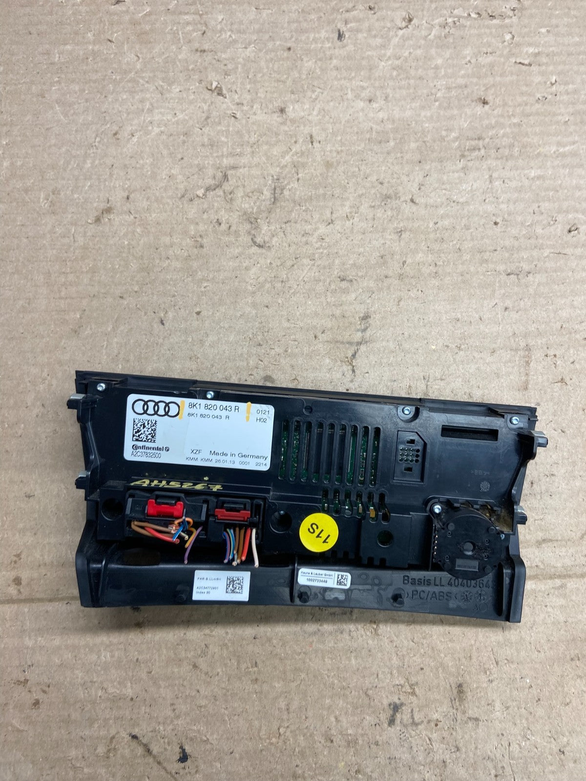 2013 - 2016 Audi A4 A5 Front Heater AC Climate Control Panel AH5267 DG5