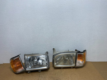 1999-2004 Nissan Pathfinder Left+Right Side Set Halogen Headlights Oem AC3325 DW0