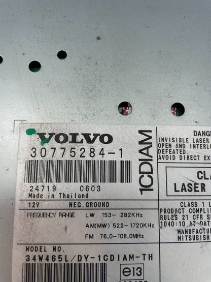 2006 Volvo C70 V50 Radio Cd Player AM/FM Receiver AC4899 DG7