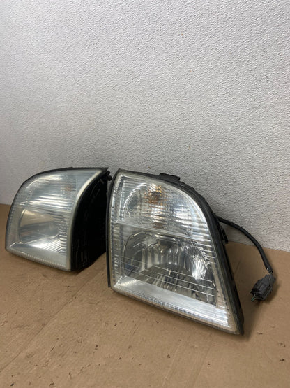 2002-2005 Mercury Mountaineer Left+Right Side Halogen Headlights AG4757 DW2