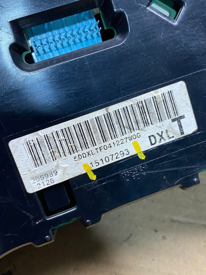 2004 to 2007 Chevrolet Express Speedometer Cluster Gauge R2910 DG7