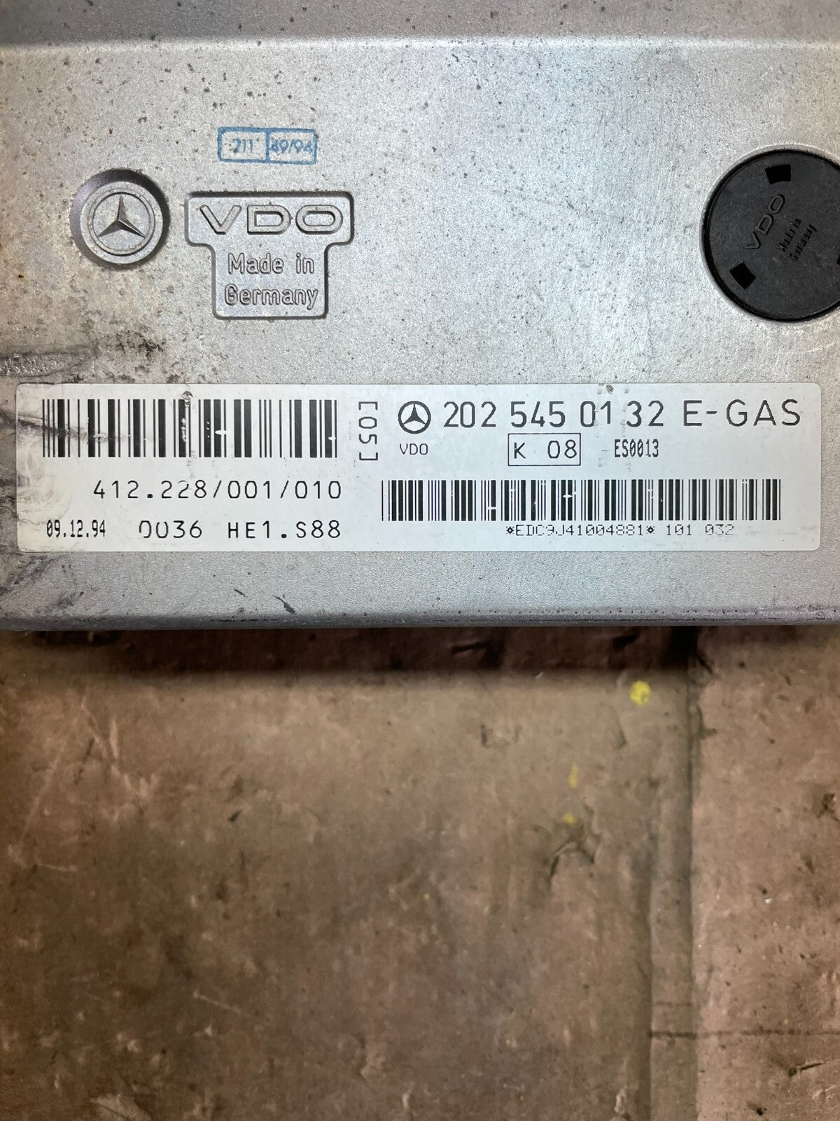 Mercedes Control Unit 202 545 01 32 D6465 PS3