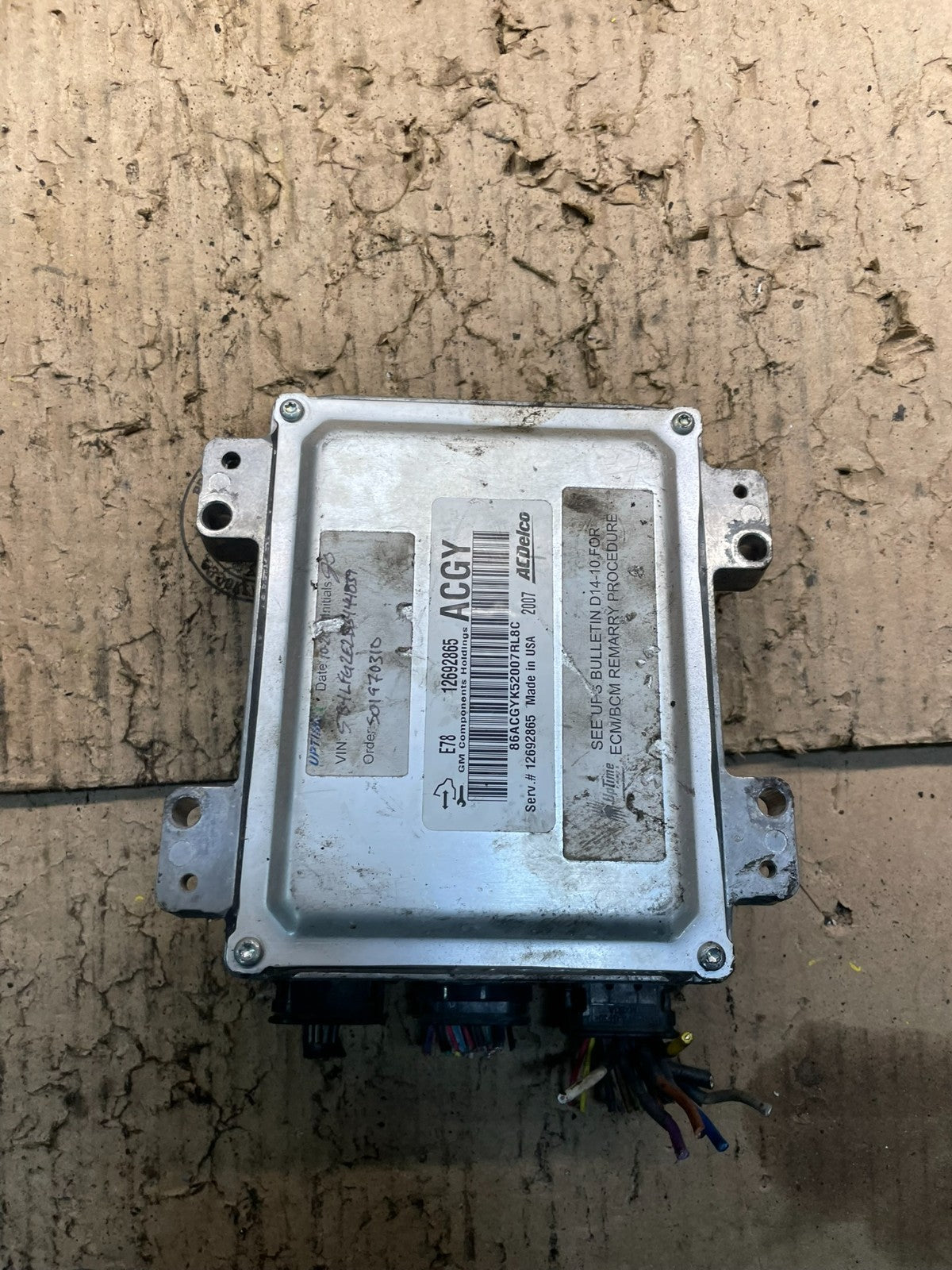 2011 Chevrolet Cruze Engine Computer Ecu Pcm Ecm Pcu Oem V8978 DG2