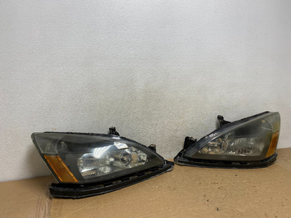 2003 - 2007 Honda Accord Left+Right Set Halogen Headlights AH8946 DW1