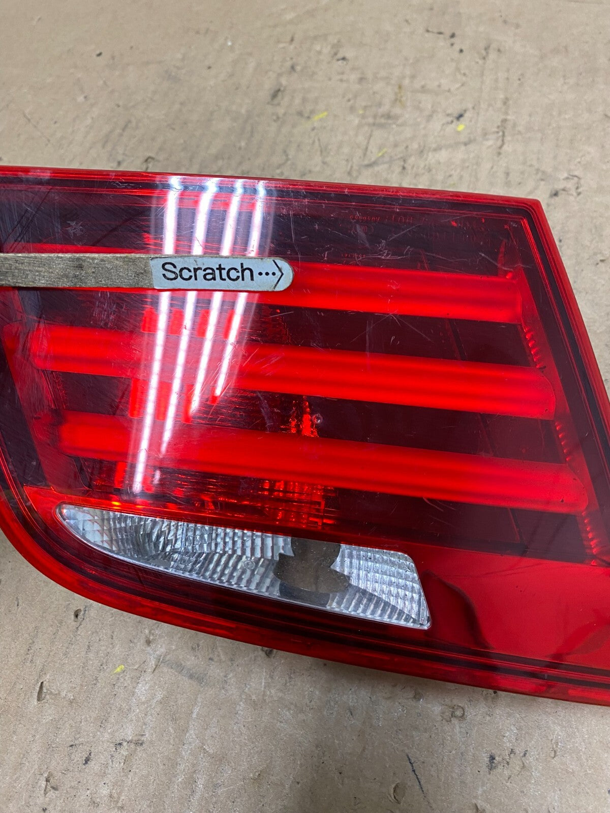 2011-2013 BMW 5 F10 Rear Left Driver LH Trunk Inner Tail Light OEM N1452 DW3