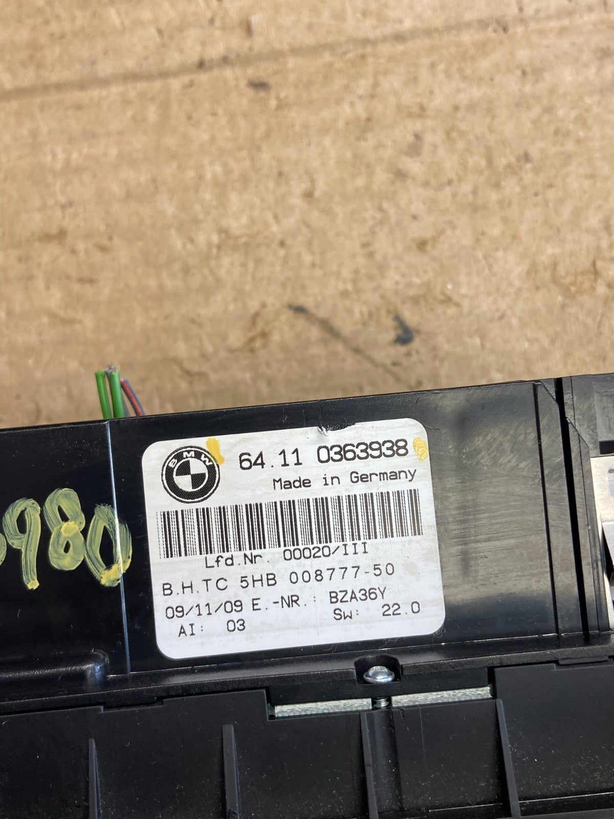 2004 to 2010 Bmw X3 AC Climate Control Hvac ah3980 DG5