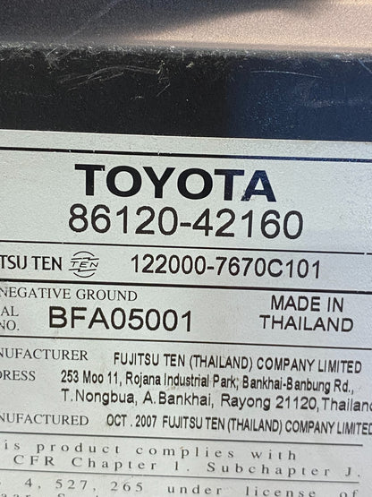 2006 to 2008 Toyota RAV4 Audio Equipment Radio Receiver AD4954 DG6
