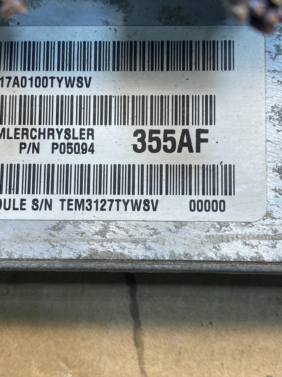 2007 Dodge RAM 1500 5.7L ECU ECM Engine Control Computer P05094355AF ag6206 DG2