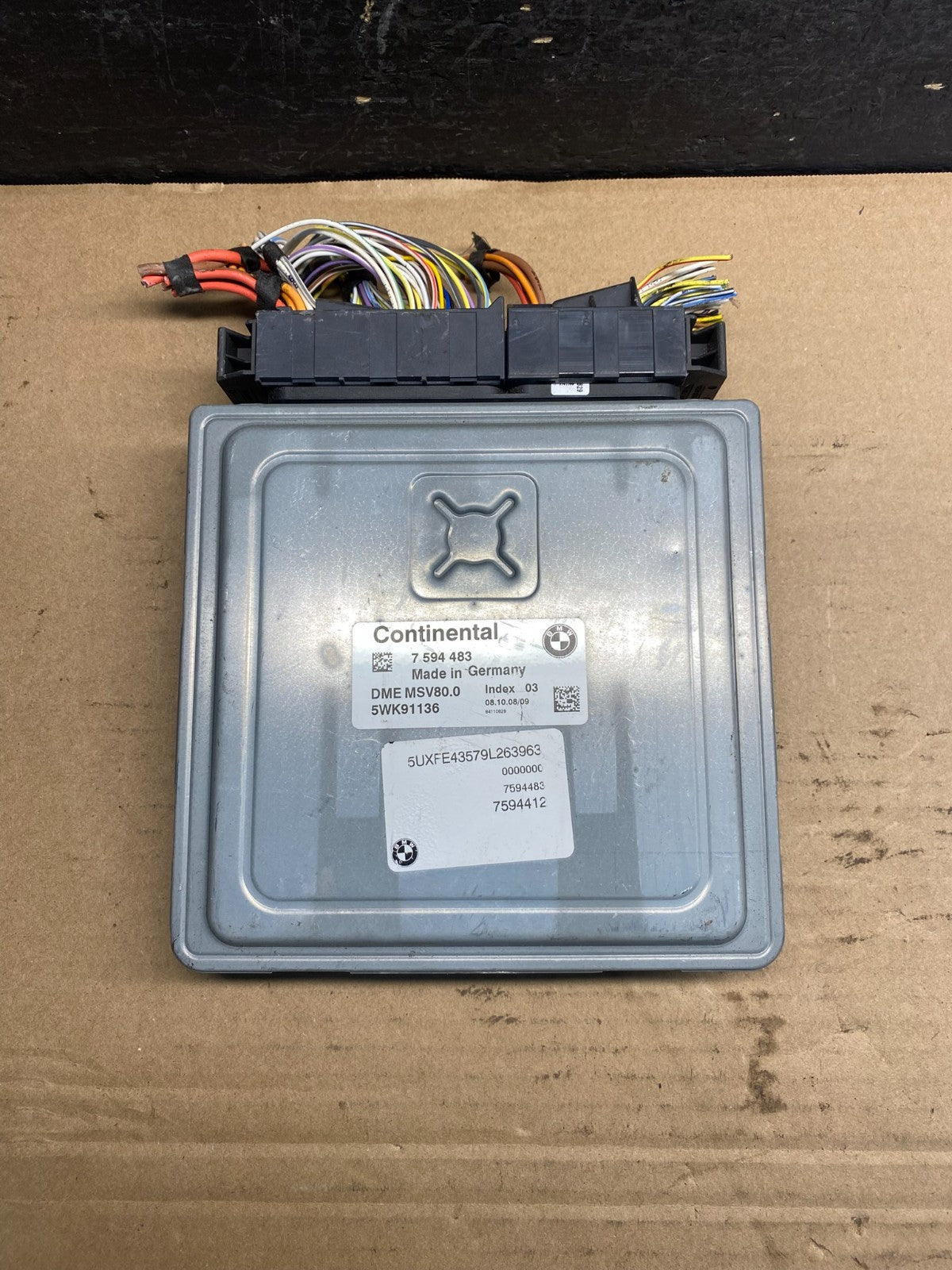 2007 to 2014 BMW X5 ECM ECU Engine Control Computer Module 7594483 AE2110 DW0