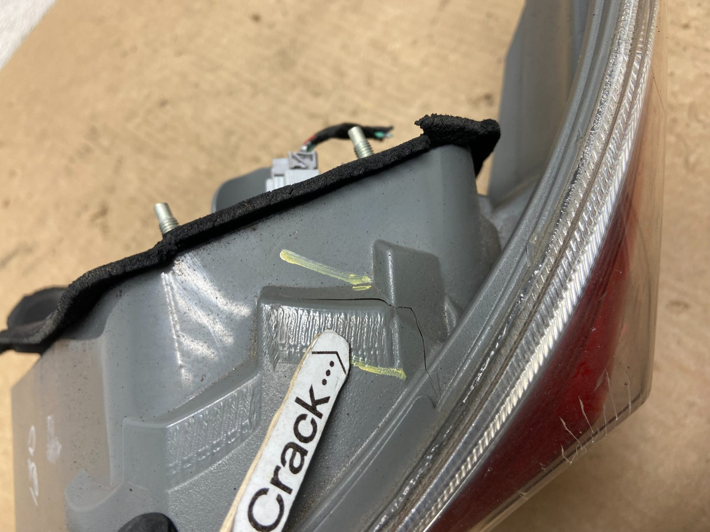 2008 to 2012 Honda Accord Sedan Tail light Right Passenger RH Side AF8074 DW6