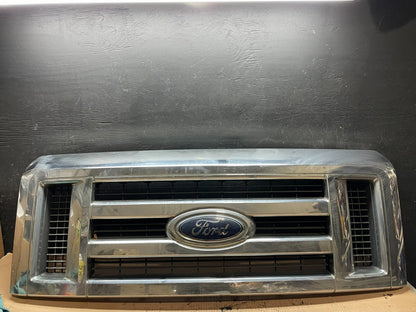 2008 to 2014 Ford Econoline E150 E250 Front Upper Chrome Grill Grille Oem J36520