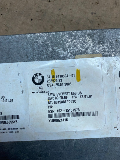 2007 to 2011 Bmw Bluetooth  Control Module Computer Telematics OEM W2417 DG3