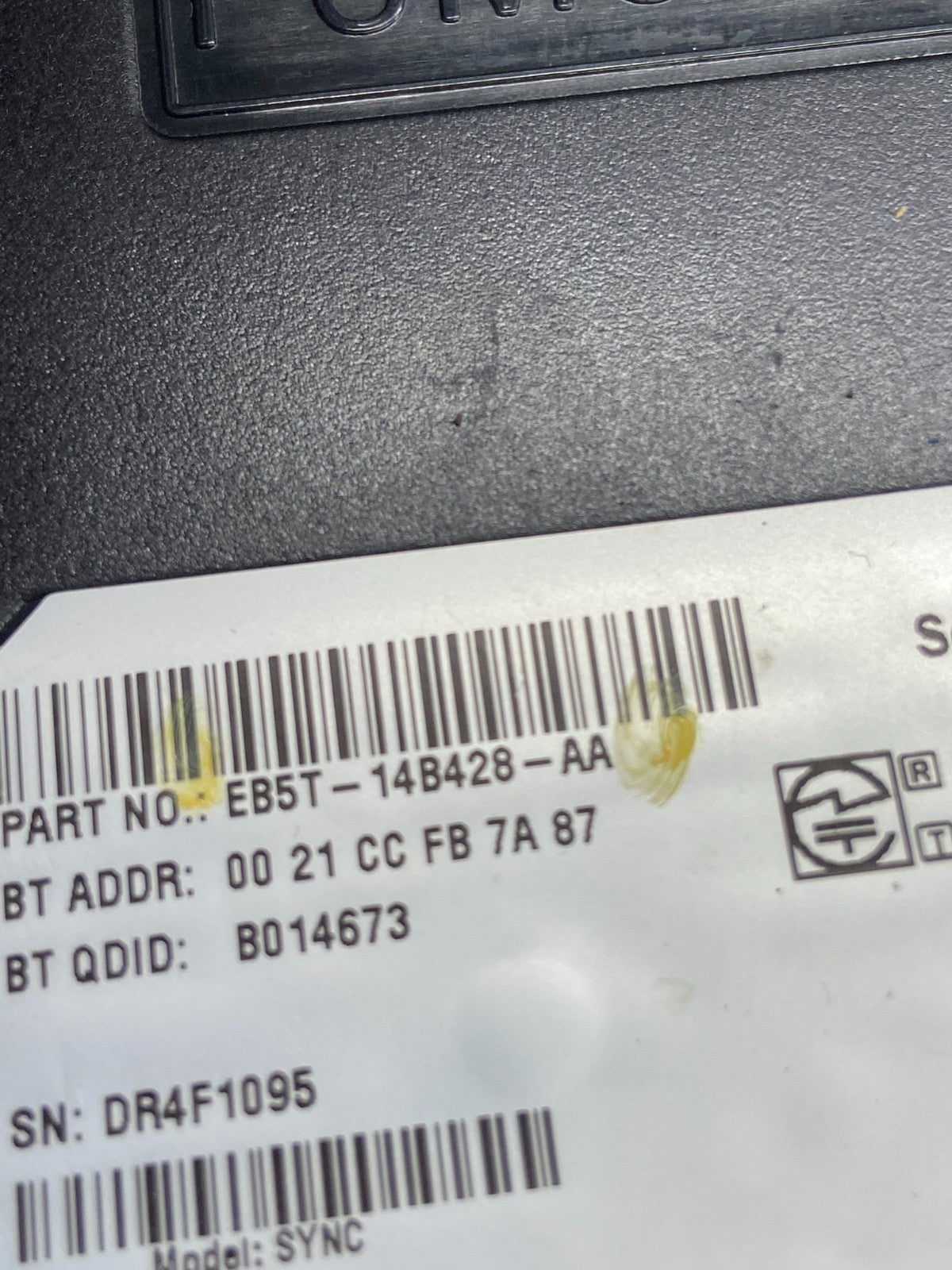 2014 2015 Ford Explorer Transit Taurus Bluetooth Radio Display Screen AF27734