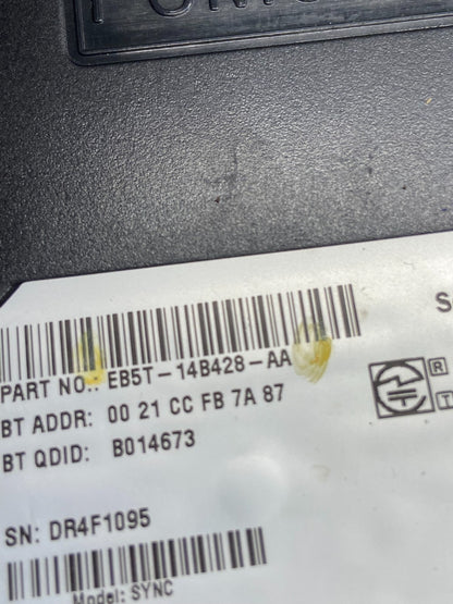 2014 2015 Ford Explorer Transit Taurus Bluetooth Radio Display Screen AF27734