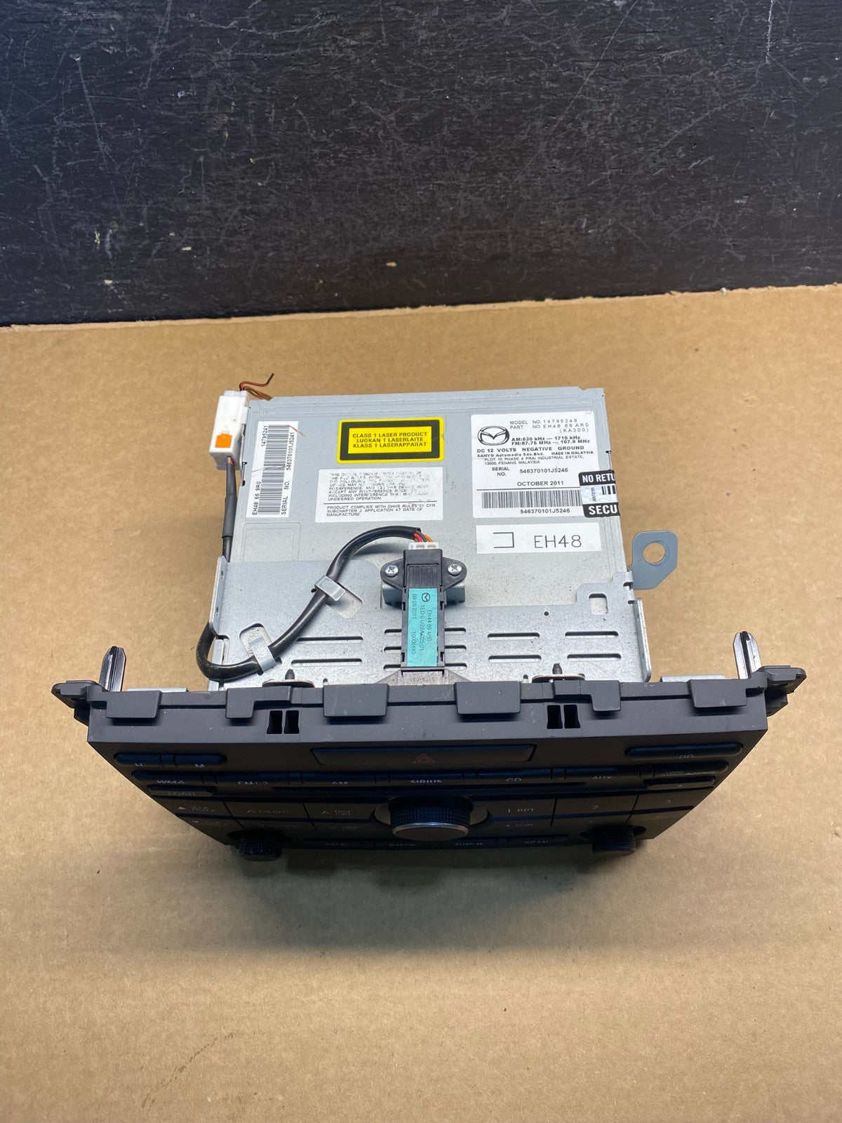 2010 2012 Mazda CX-7 Audio Equipment Radio Receiver Am-fm-cd Single ad9870 DG3