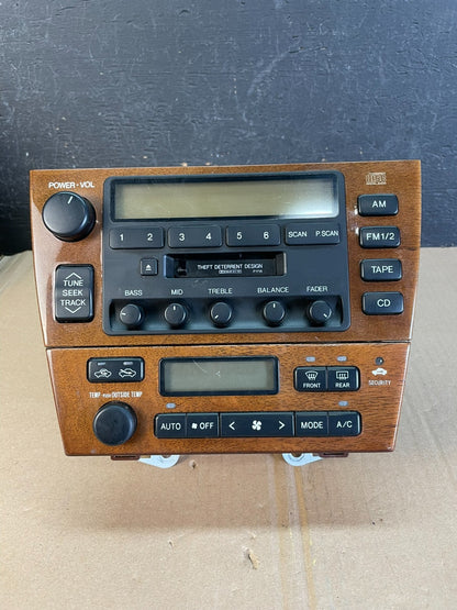 2000 2001 Lexus Es300 Radio Receiver Tape Climate Control A/C AD5938 DG0
