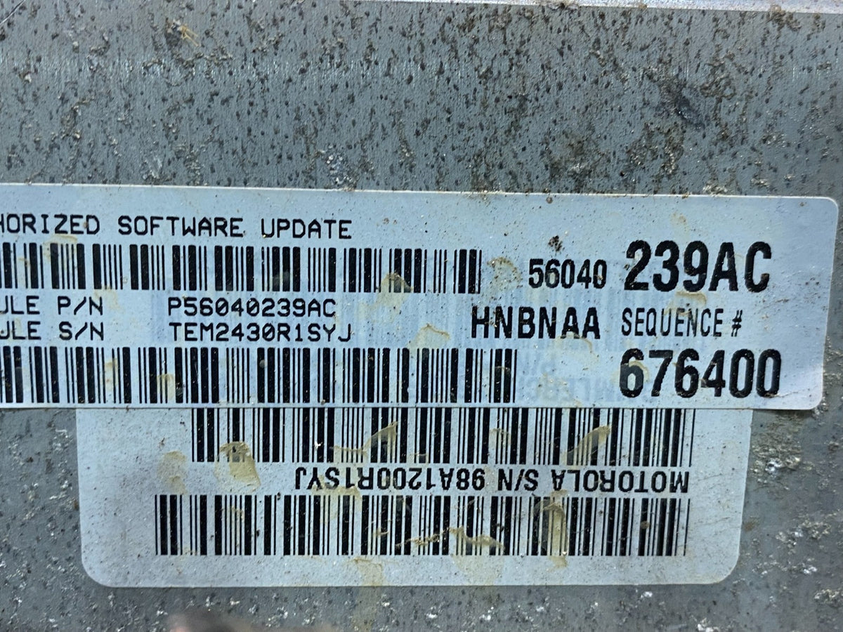 2001 Dodge Dakota Engine Computer ECM ECU PCM 4.7L p56040239ac AF6728 DW2