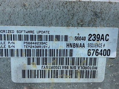 2001 Dodge Dakota Engine Computer ECM ECU PCM 4.7L p56040239ac AF6728 DW2