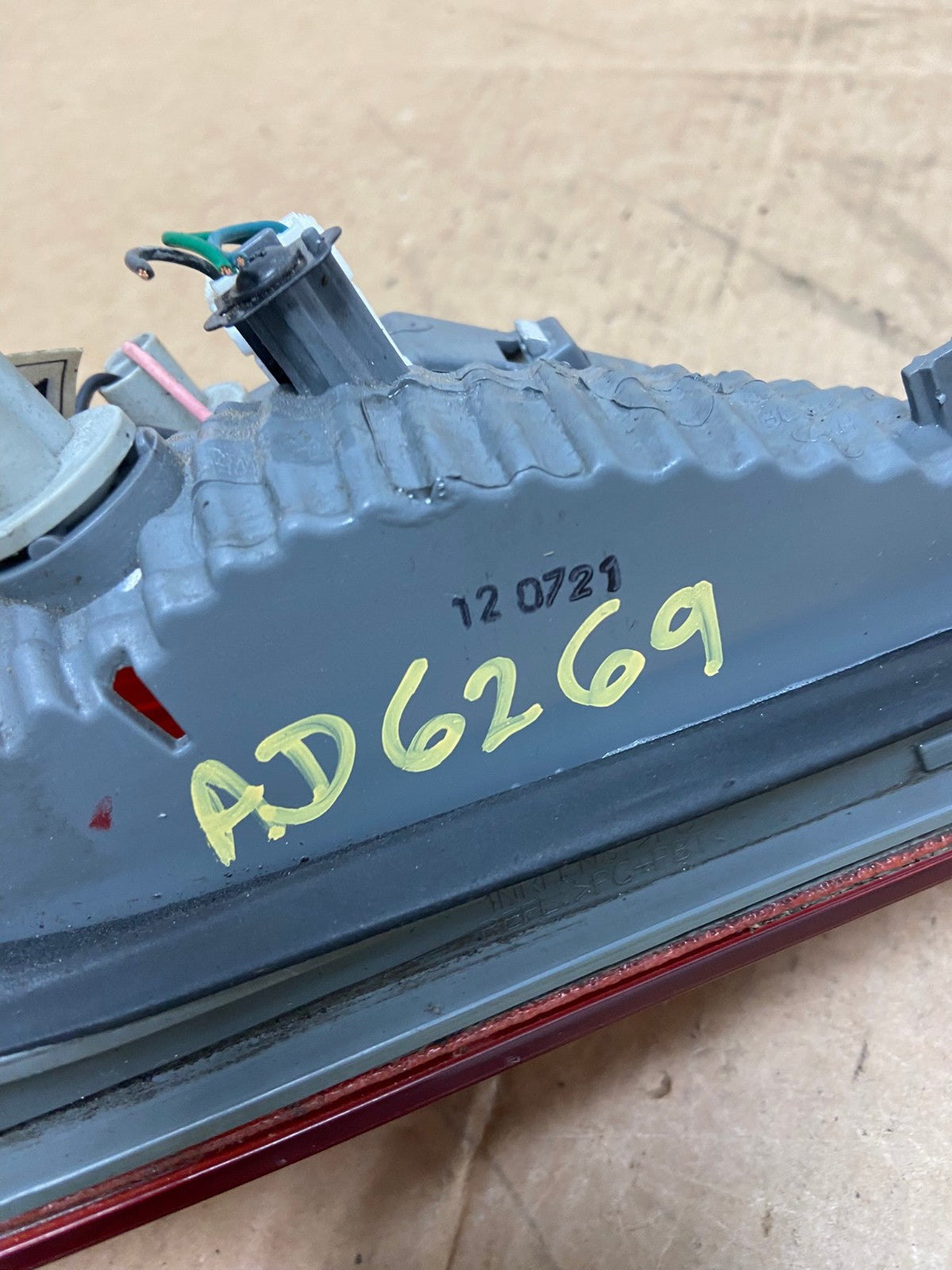 2011 2012 2013 Hyundai Elantra Inner Tail Light Left Driver LH AD6269 LK7