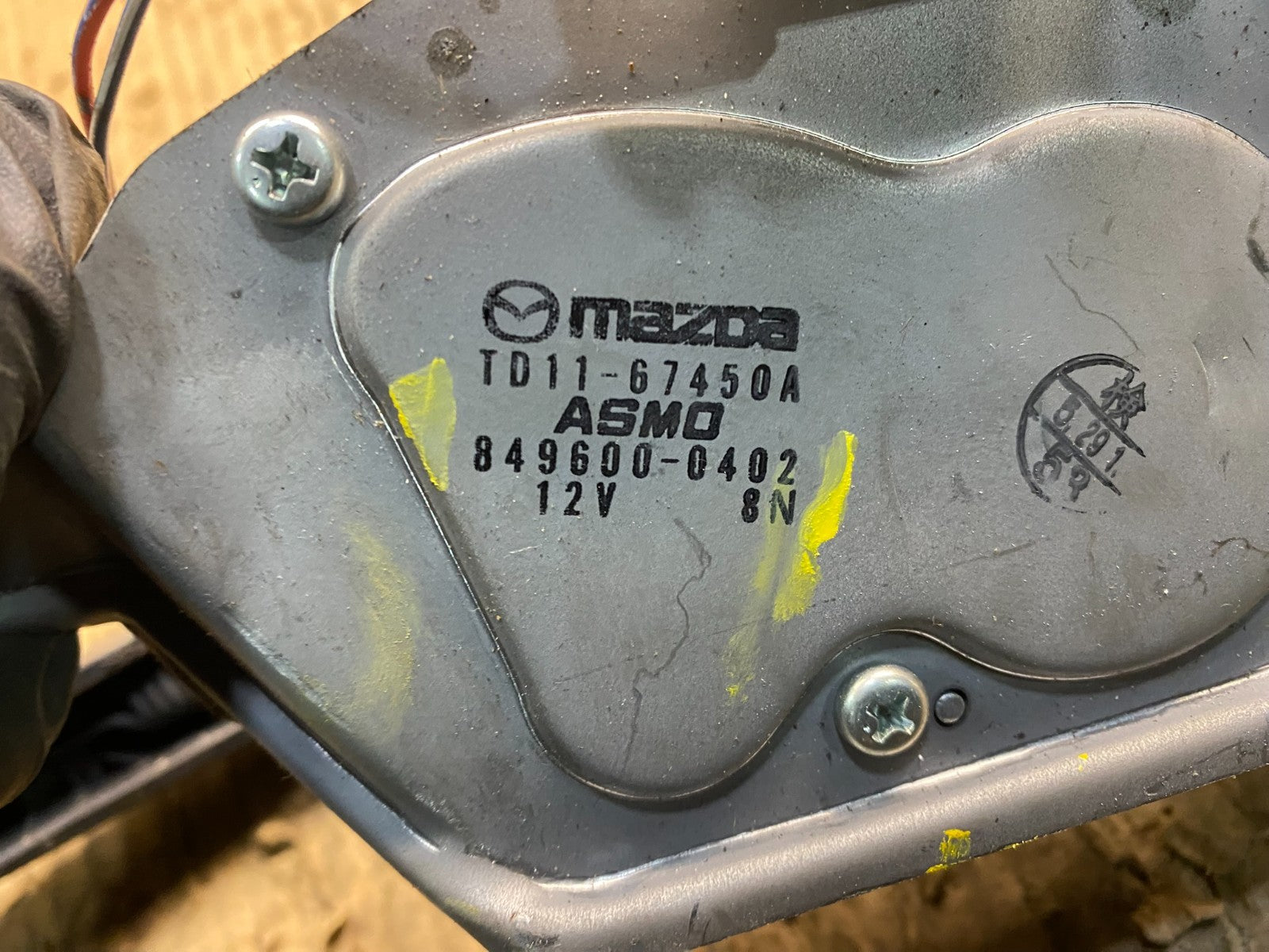 2007 to 2015 Mazda CX-9 CX9 Windshield Rear Wiper Motor Y1451 DG5
