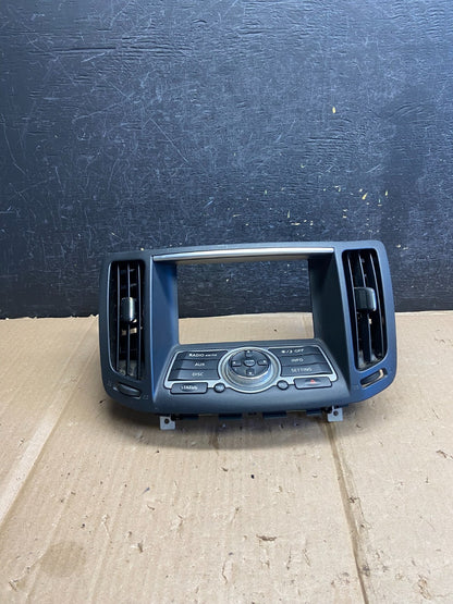 2010 to 2013 Infiniti G37 Radio Player Climate Control Panel Bezel AI2744 DG0