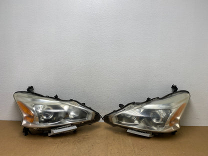 2013 to 2015 Nissan Altima Left+Right Side Set Halogen Headlights AD1313 DW0