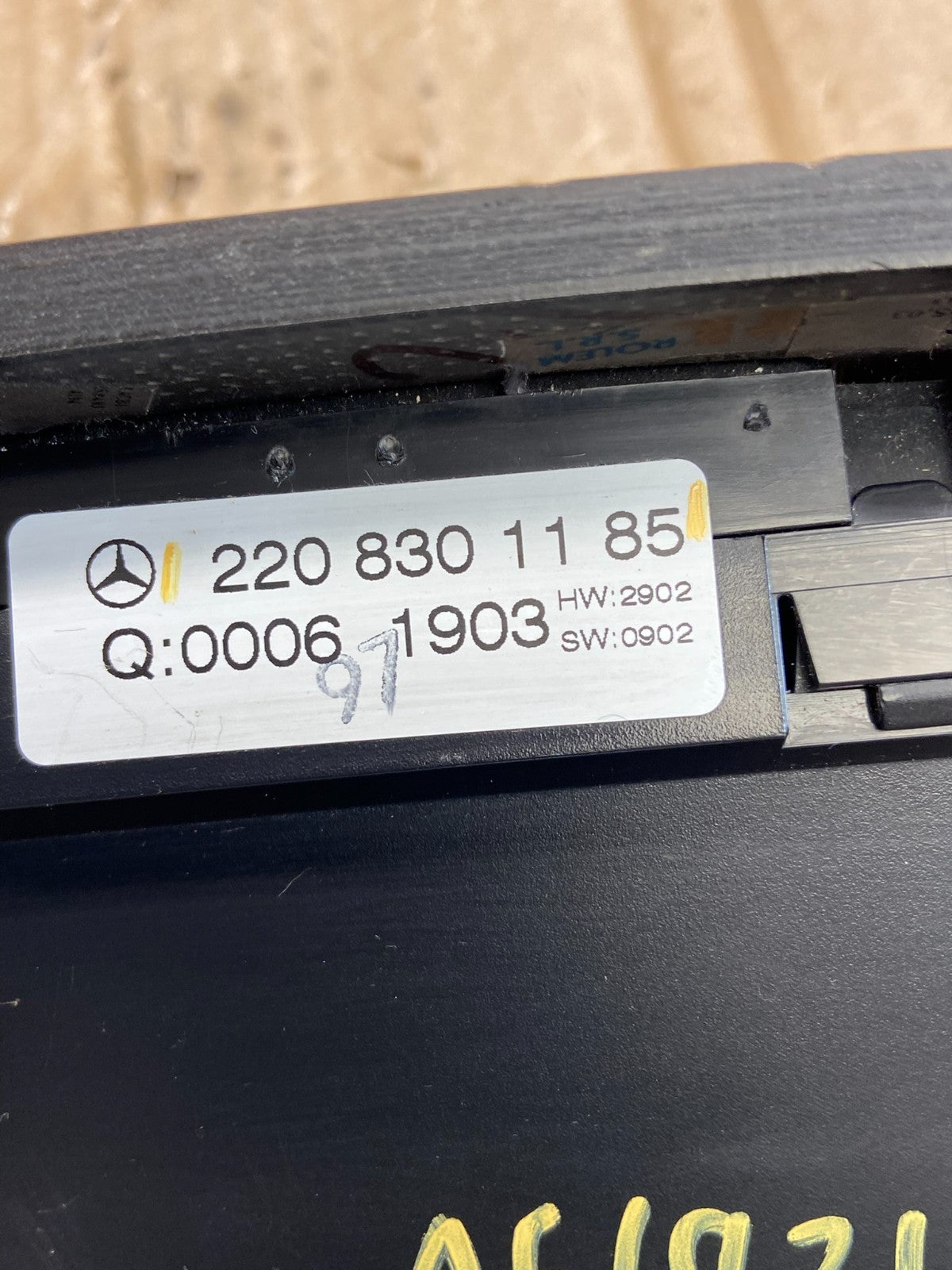 2000-2006 Mercedes S430 S500 W220 AC Heater Climate Control Trim Bezel AE1931 DG4