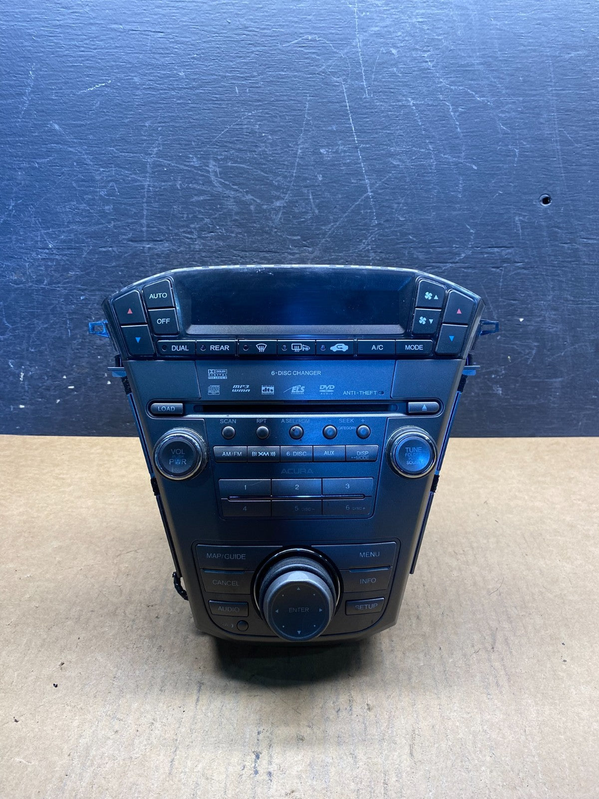 2007 to 2009 Acura Mdx Radio Stereo 6 CD Player Climate Control Pan OE AH5044 DG0