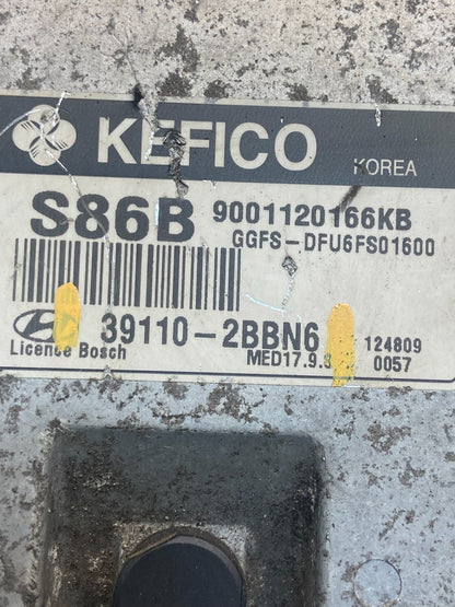 2013 to 2014 Hyundai Veloster Engine Computer Ecu Pcm Ecm Pcu AD1821 DG2